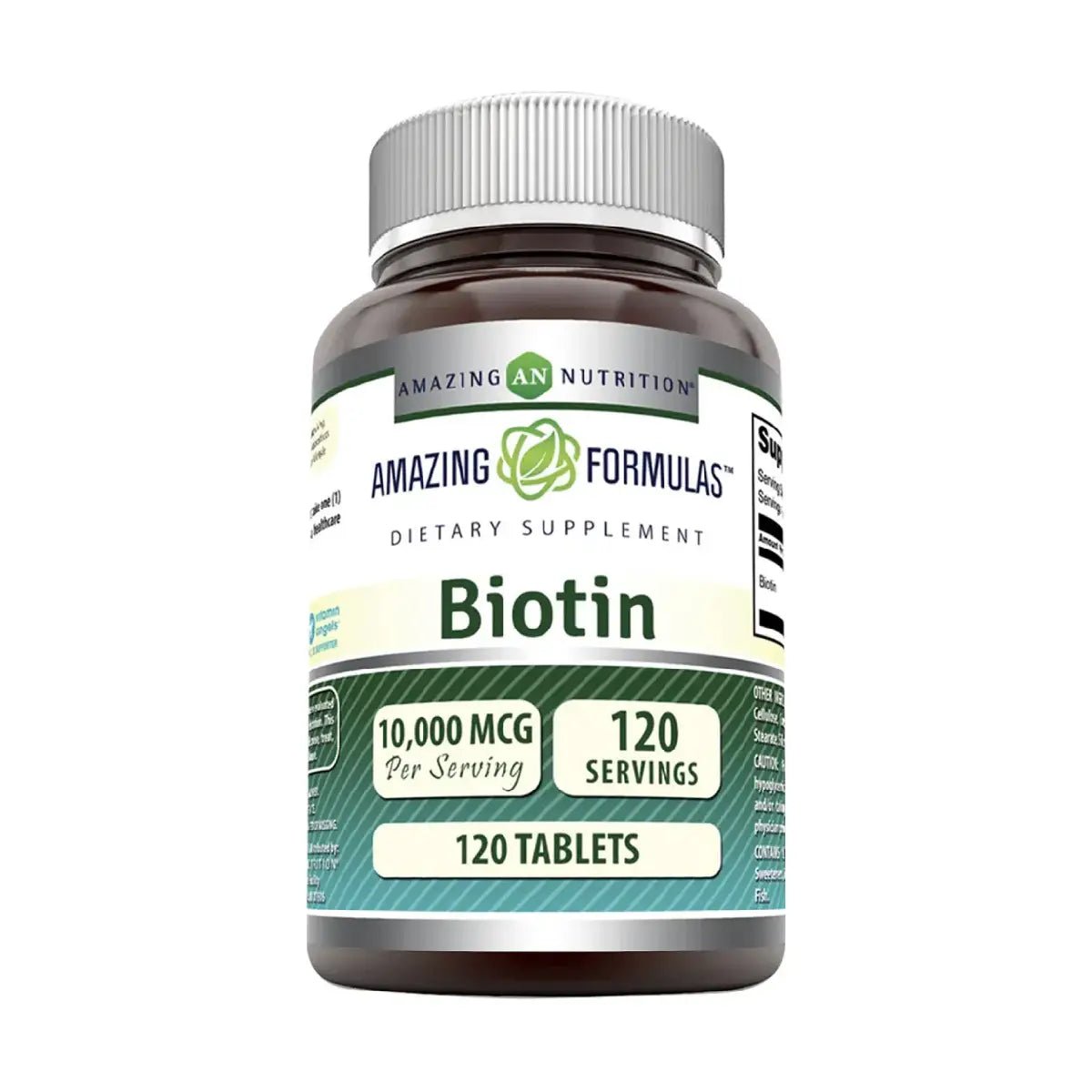 Amazing Nutrition Biotina 10,000 Mcg 120 Tabletas - Hi Vitamins