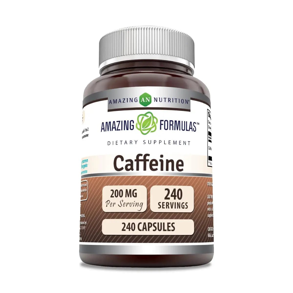 Amazing Nutrition Caffeine 200 Mg 240 Cápsulas - Hi Vitamins