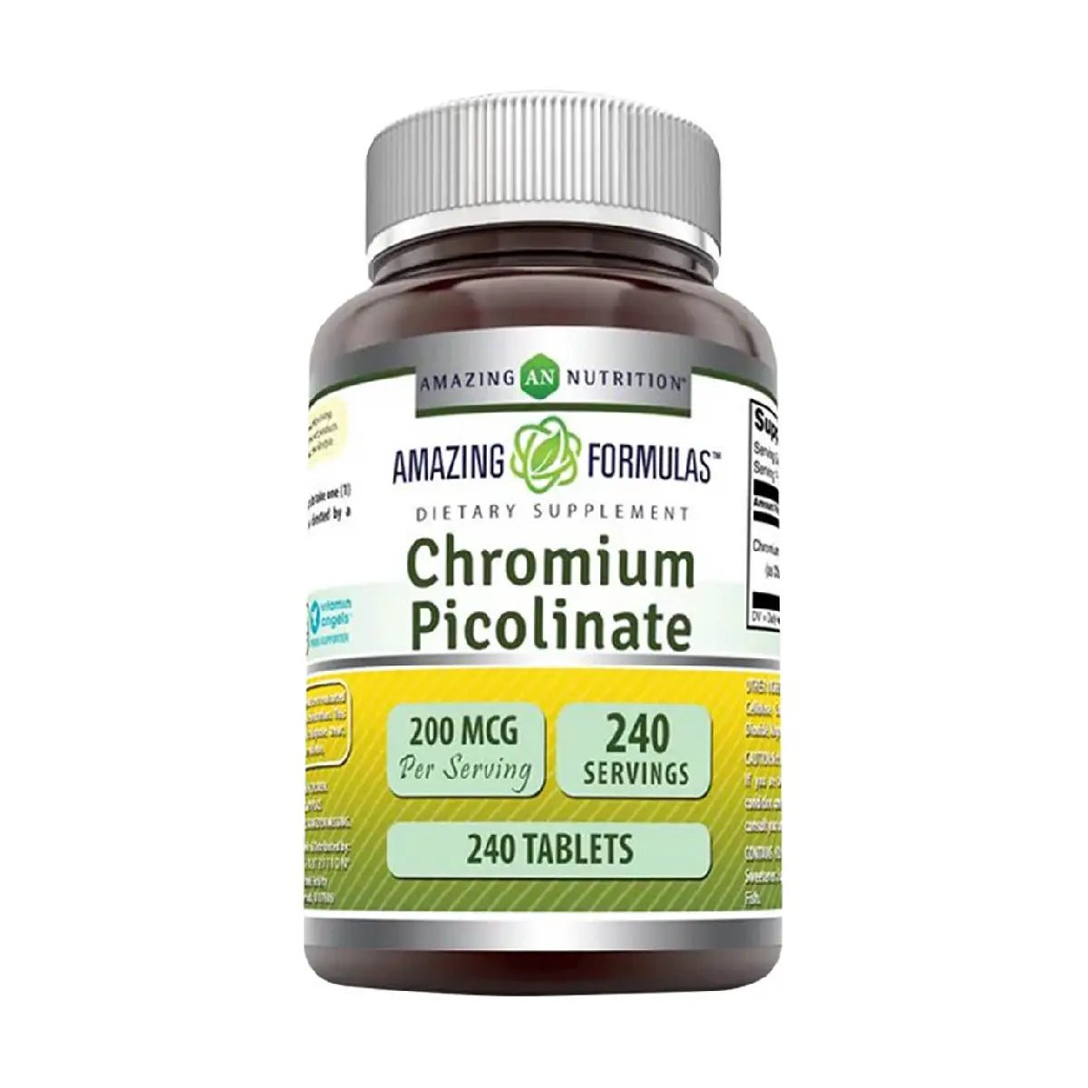 Amazing Nutrition Chromium Picolinate 200 Mcg 240 Tabletas - Hi Vitamins