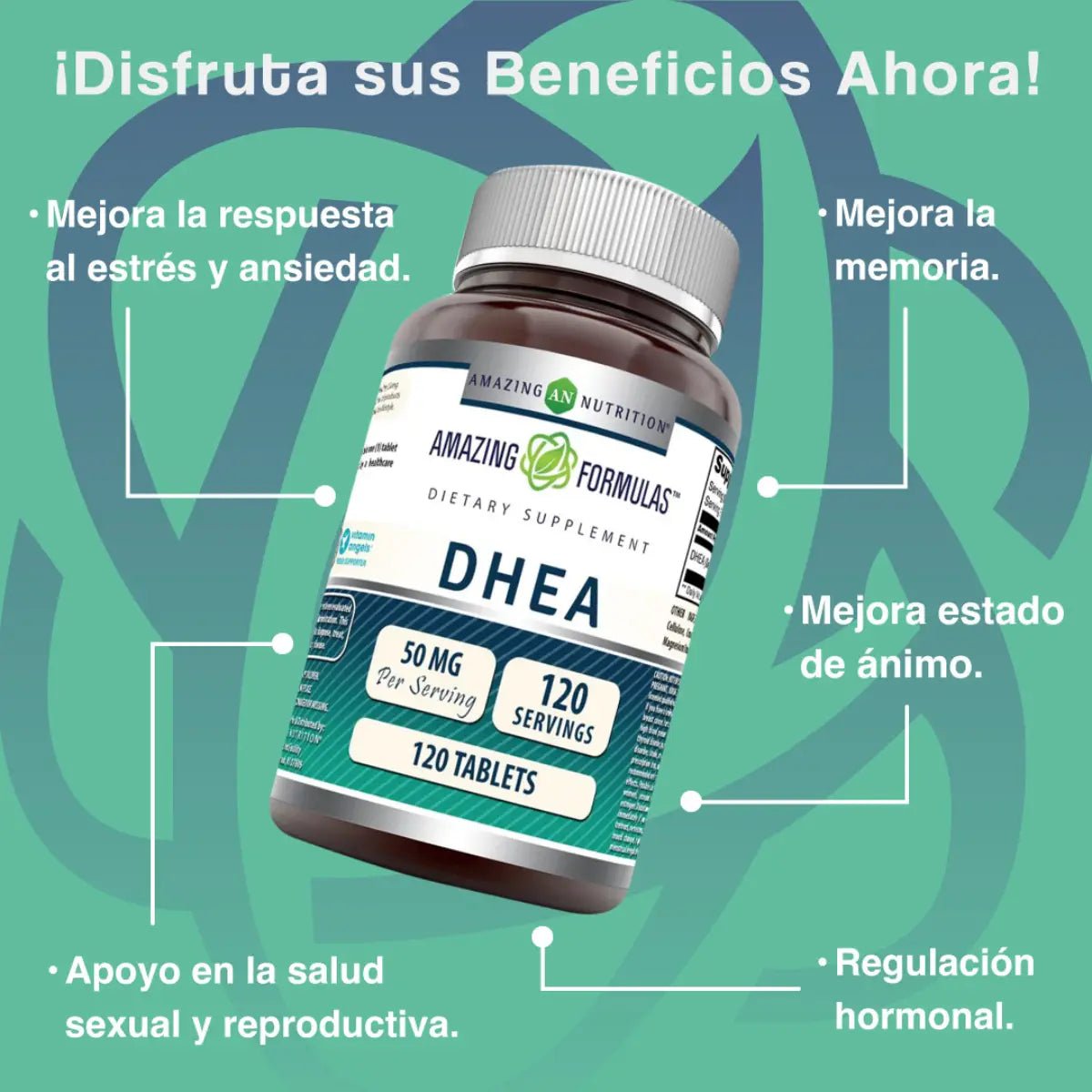 Amazing Nutrition DHEA 50 Mg 120 Tabletas - Hi Vitamins