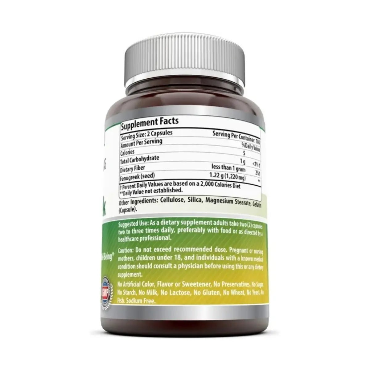 Amazing Nutrition Fenugreek 610 Mg 360 Cápsulas - Hi Vitamins