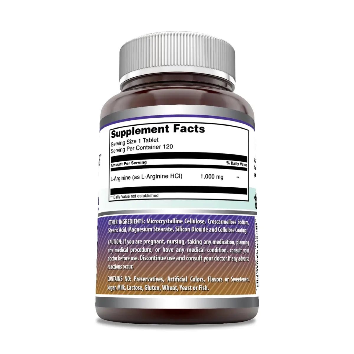 Amazing Nutrition L - Arginina 1000 Mg 120 Tabletas - Hi Vitamins