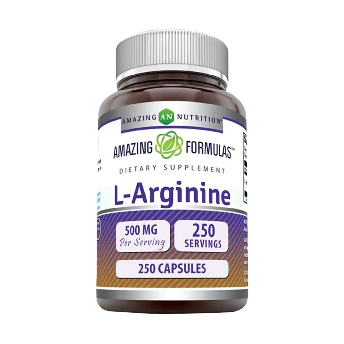 Amazing Nutrition L - Arginina 500 Mg 250 Cápsulas - Hi Vitamins