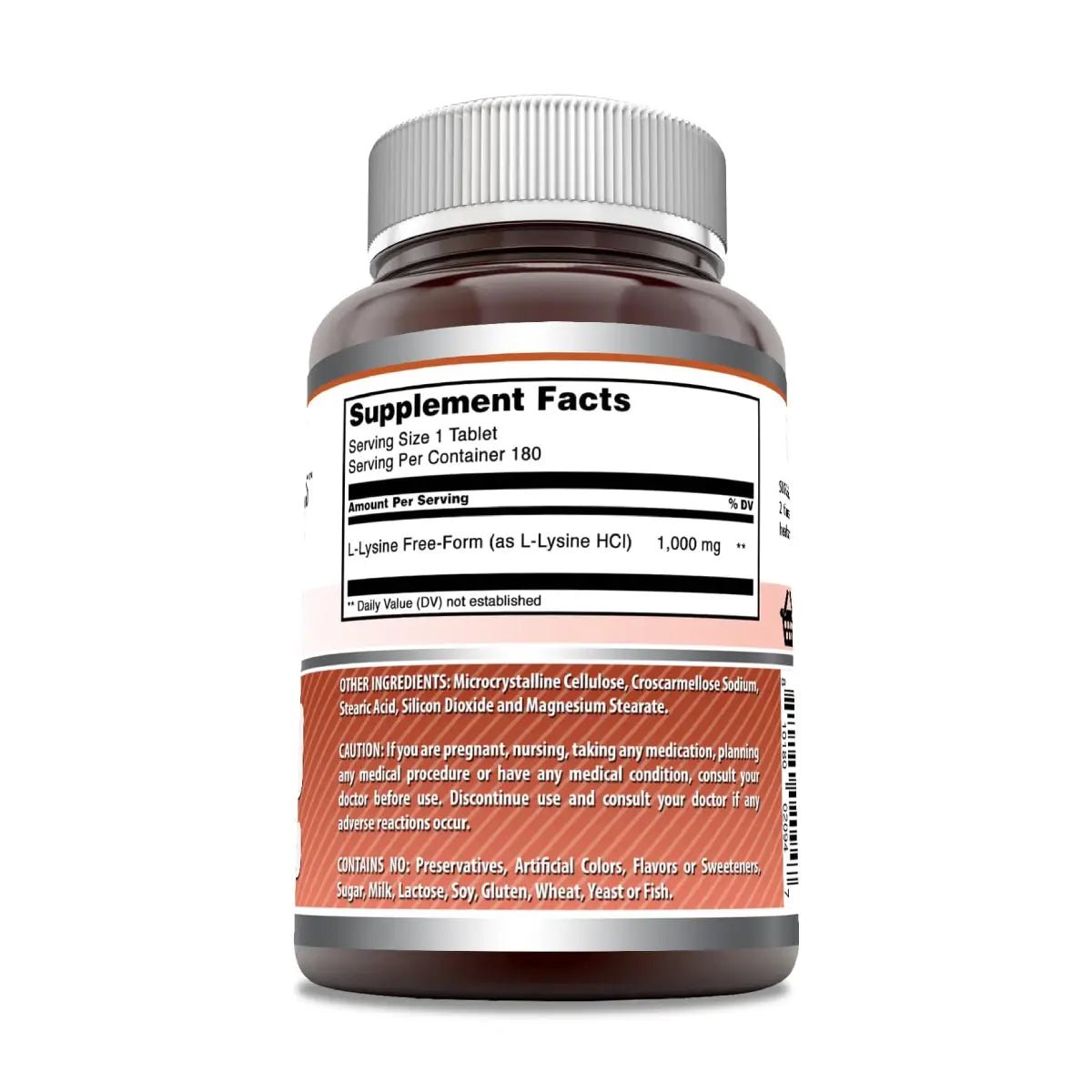 Amazing Nutrition L - Lysine 1000 Mg 180 Tabletas - Hi Vitamins