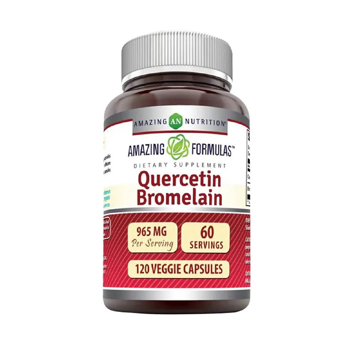 Amazing Nutrition Quercetina y Bromelina 120 Cápsulas - Hi Vitamins