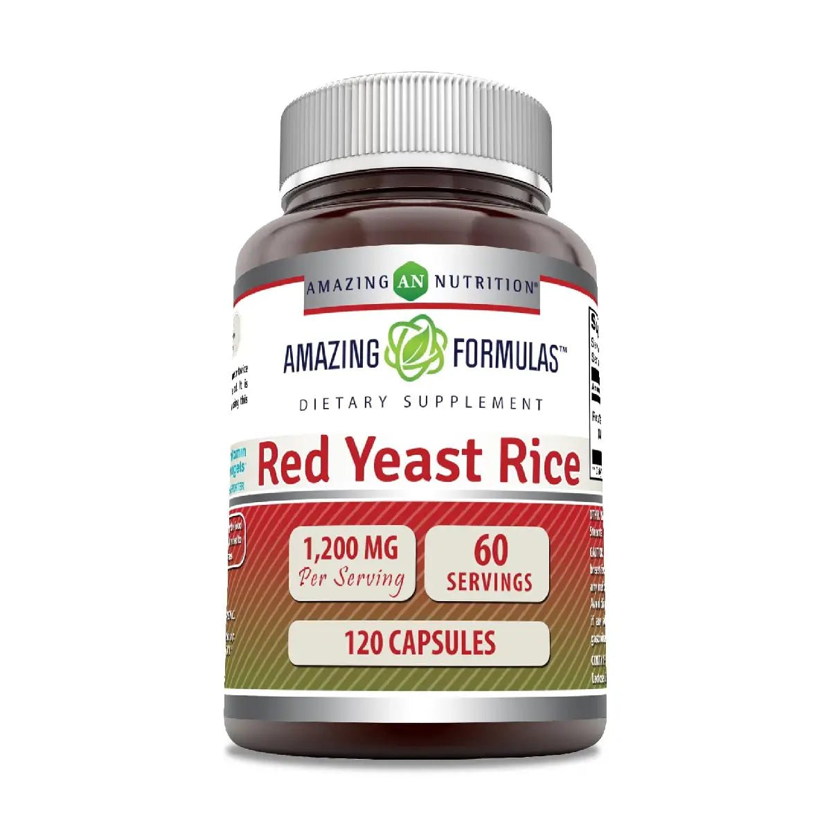 Amazing Nutrition Red Yeast Rice 1200mg 120 Cápsulas - Hi Vitamins