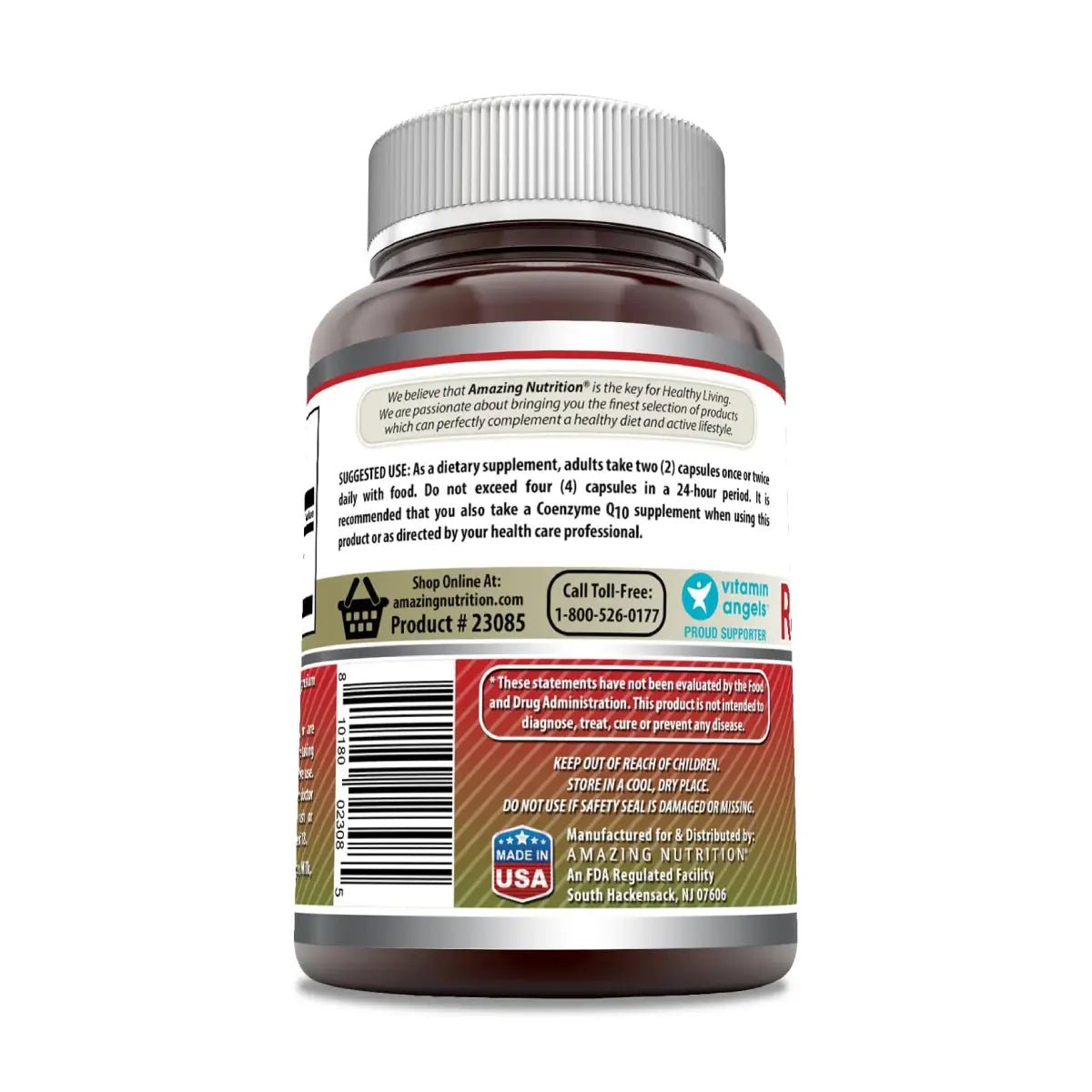 Amazing Nutrition Red Yeast Rice 1200mg 120 Cápsulas - Hi Vitamins