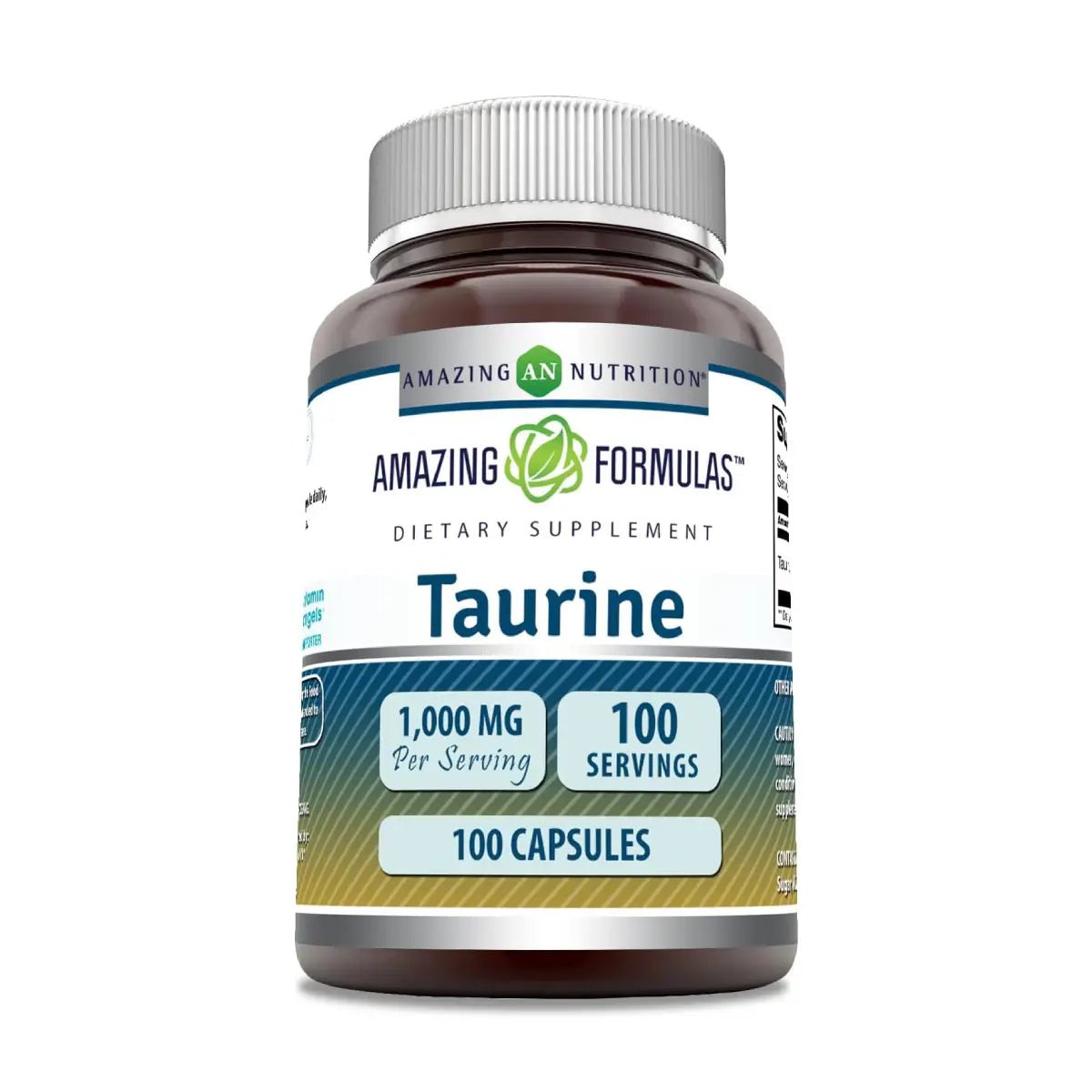 Amazing Nutrition Taurina 1000 Mg 100 Cápsulas - Hi Vitamins