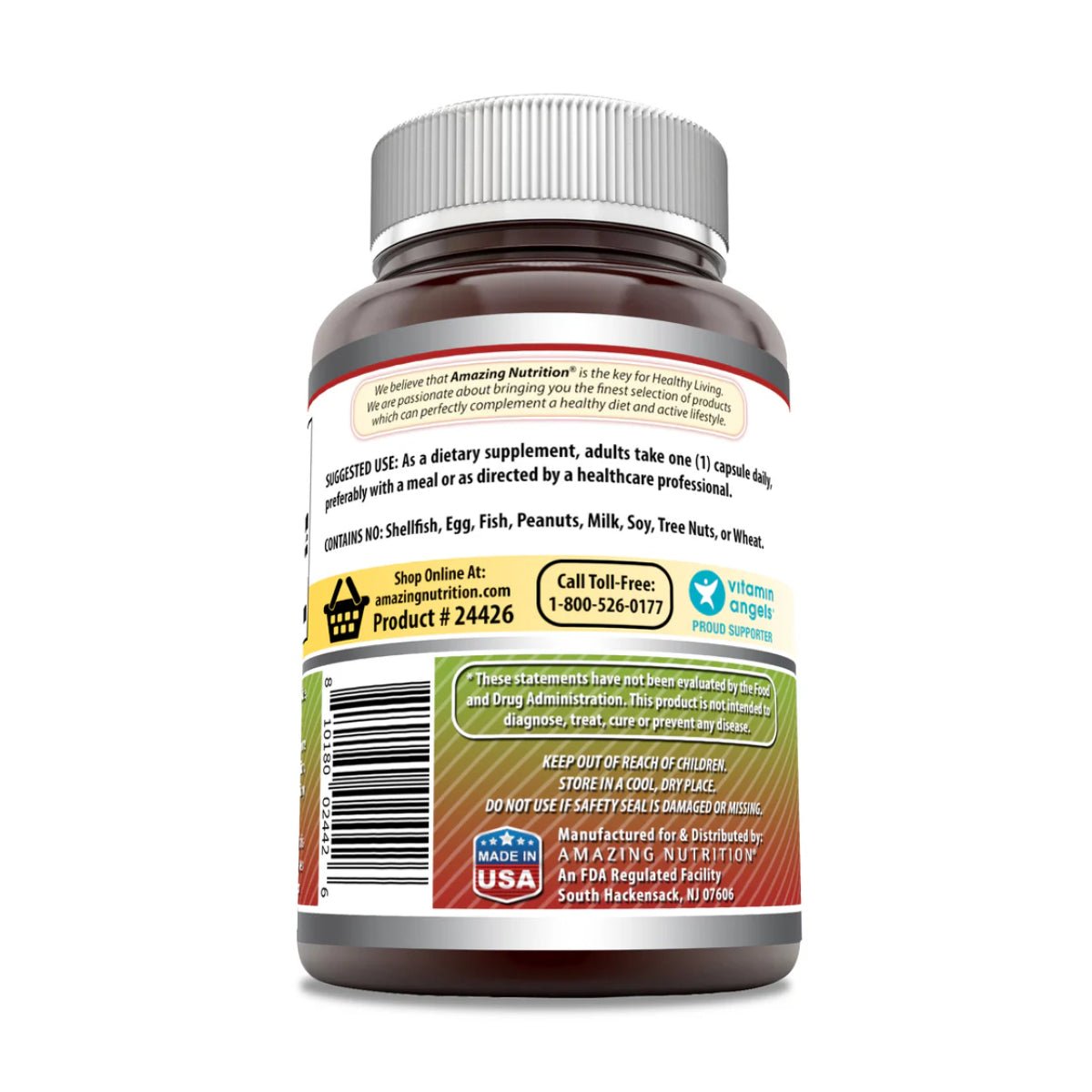 Amazing Nutrition® Apple Cider Vinegar 500 Mg 120 Cápsulas - Hi Vitamins