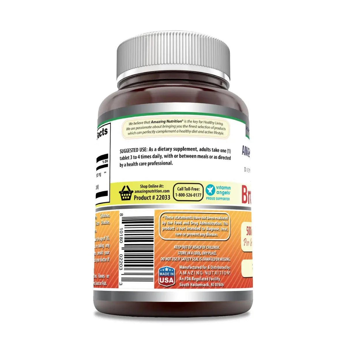 Amazing Nutrition® Bromelina 500mg 120 Tabletas - Hi Vitamins