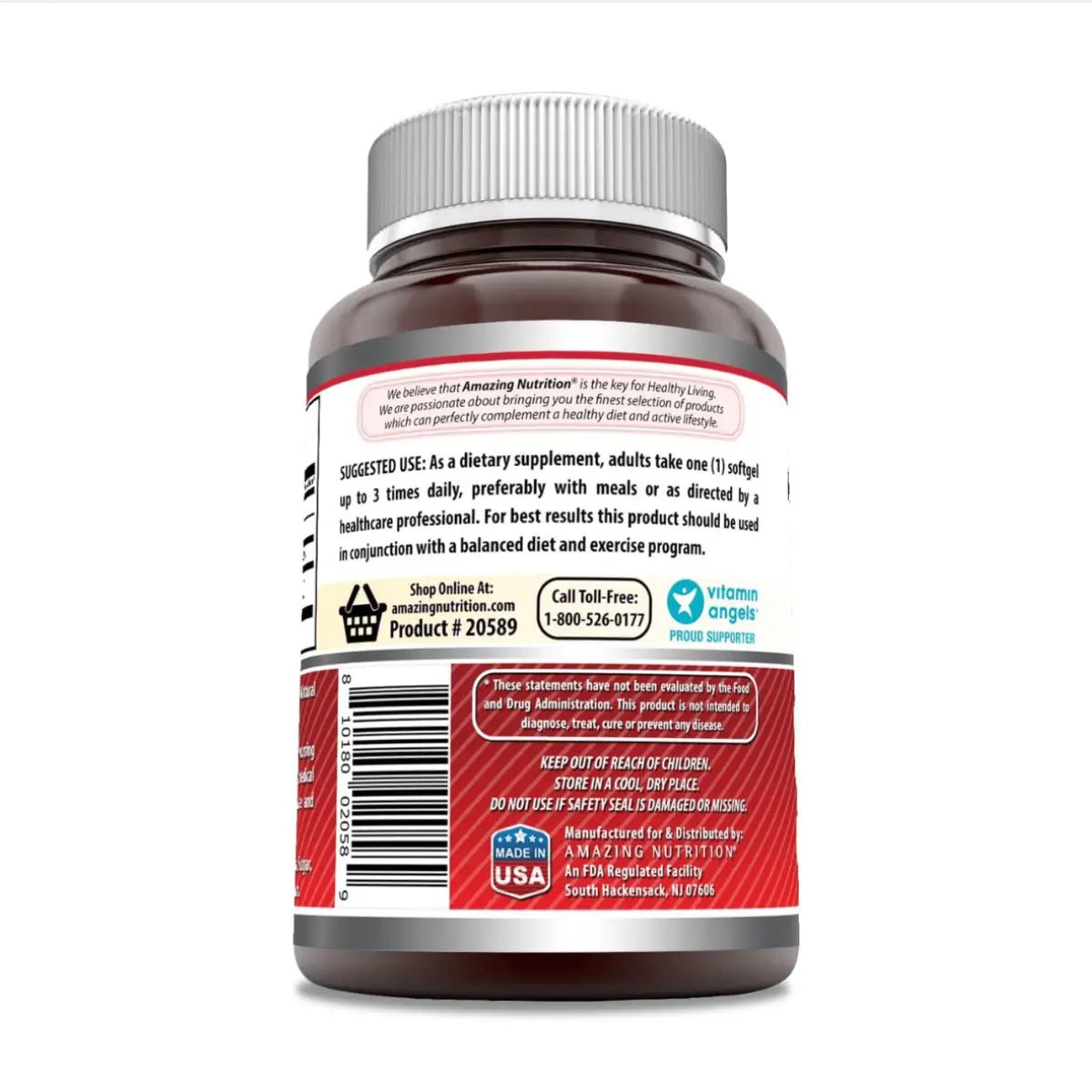 Amazing Nutrition® CLA (Ácido Linoleico Conjugado) 1,000mg 120 Softgels - Hi Vitamins