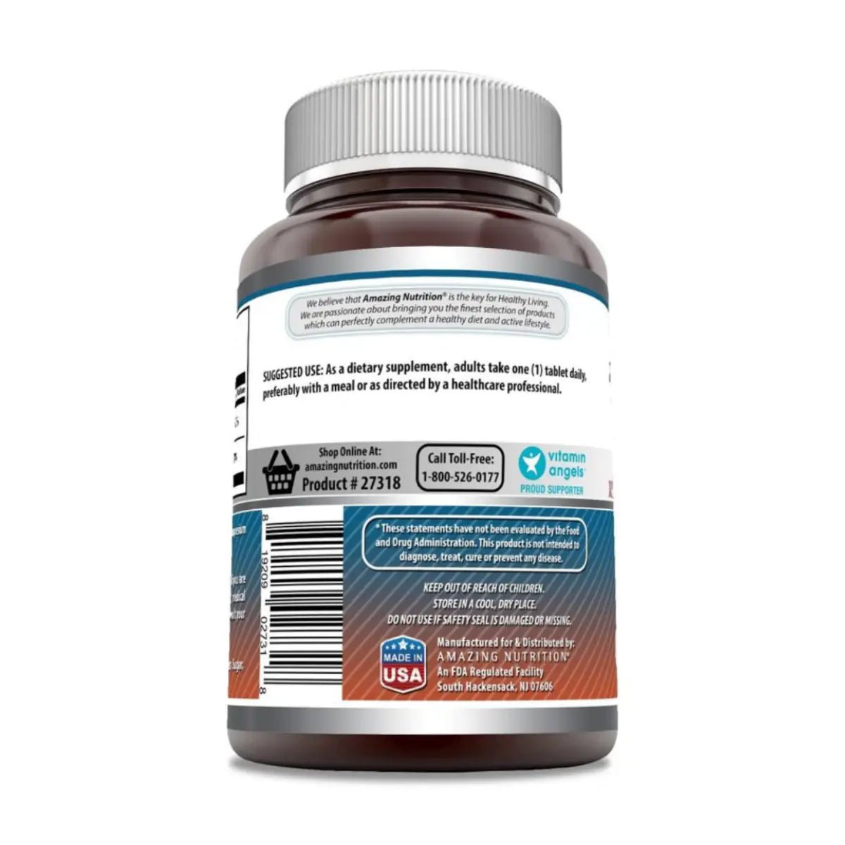 Amazing Nutrition® Calcio con Vitamina D3 250 Tabletas - Hi Vitamins