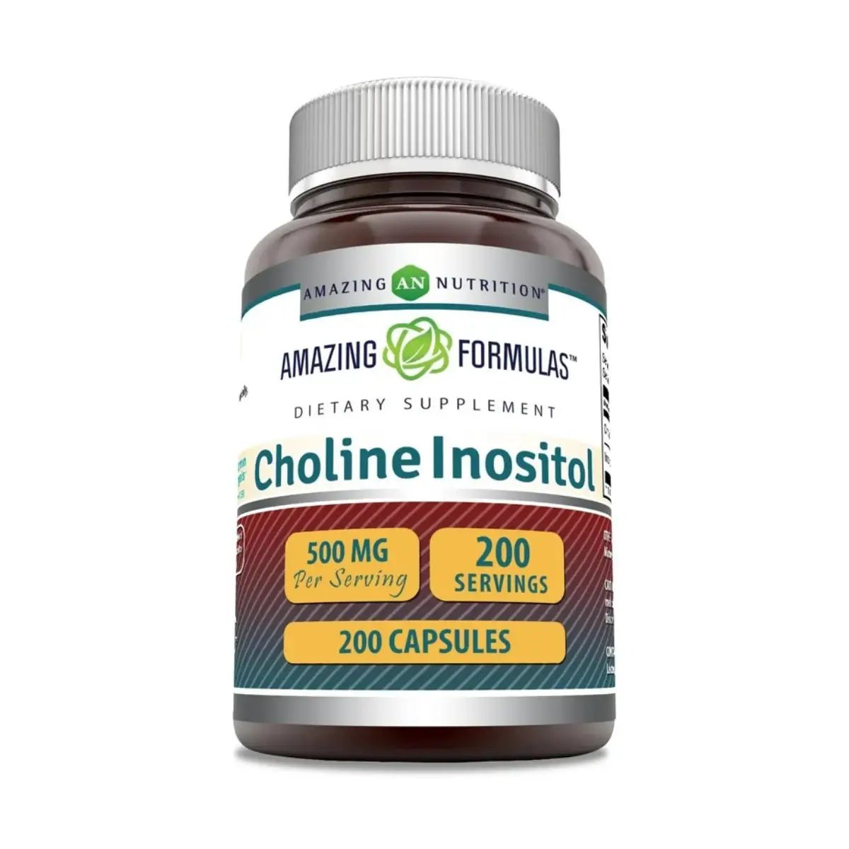 Amazing Nutrition® Choline Inositol 500mg 200 Cápsulas - Hi Vitamins