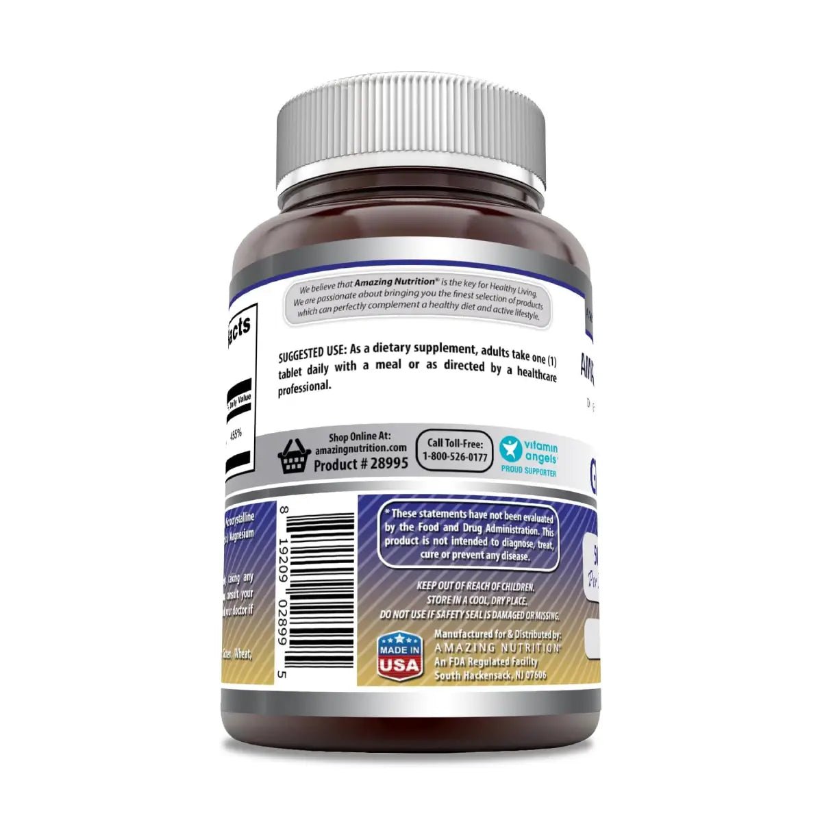 Amazing Nutrition® Gluconato de Zinc 50 Mg 250 Tabletas - Hi Vitamins