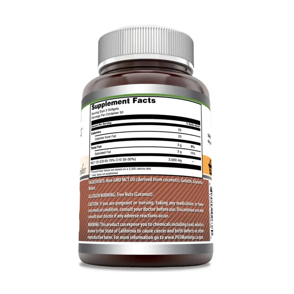 Amazing Nutrition® MCT Oil 1,000 Mg 150 Softgels - Hi Vitamins