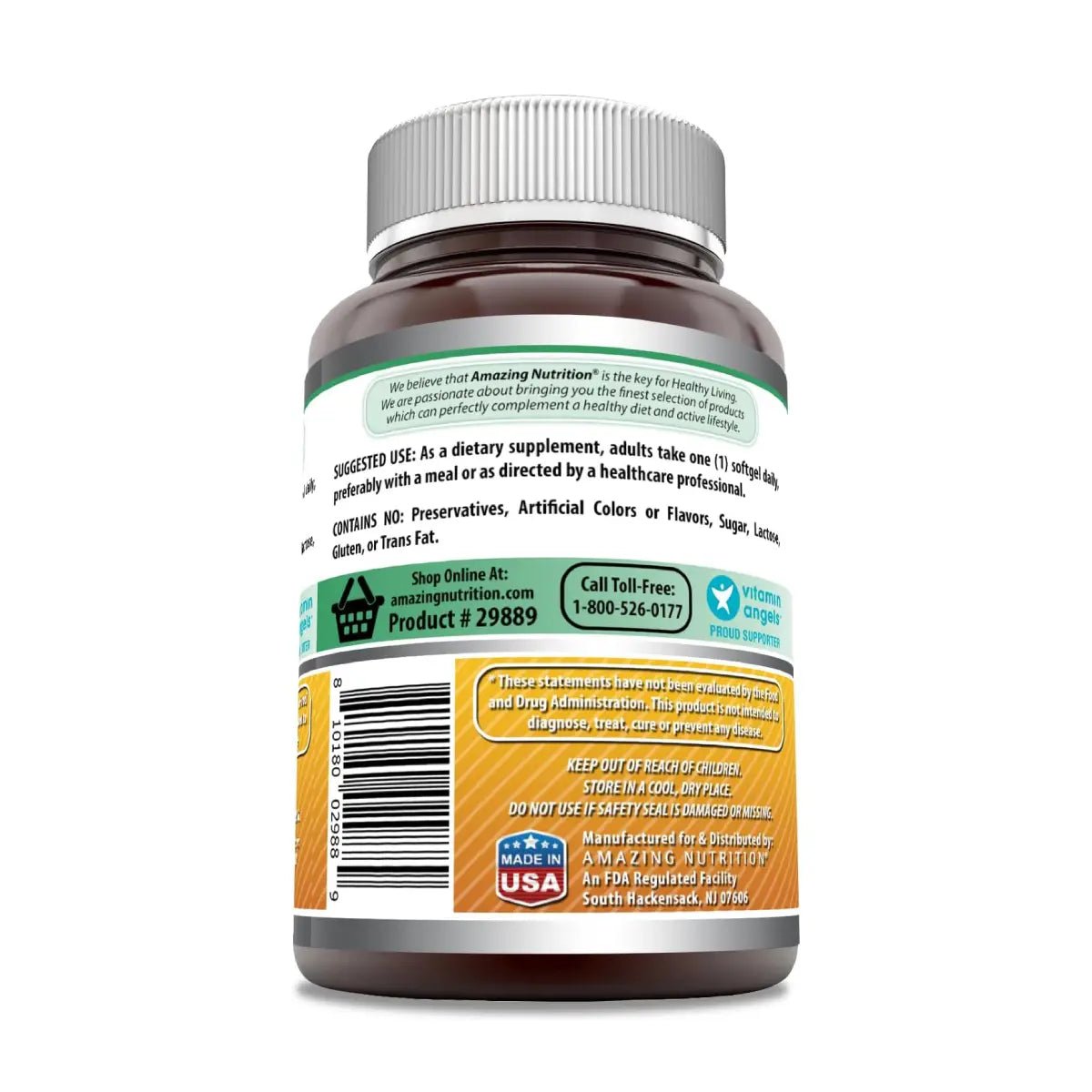 Amazing Nutrition® Vitamin D3 5,000 IU En Aceite De Coco 360 Softgels - Hi Vitamins