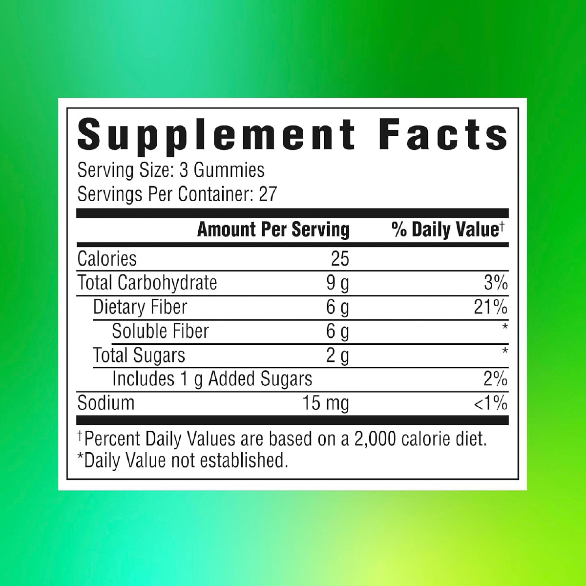 Benefiber Gomitas de Fibra Prebiótica 81 Gomitas Apoyo Salud Digestiva y Bienestar Intestinal|