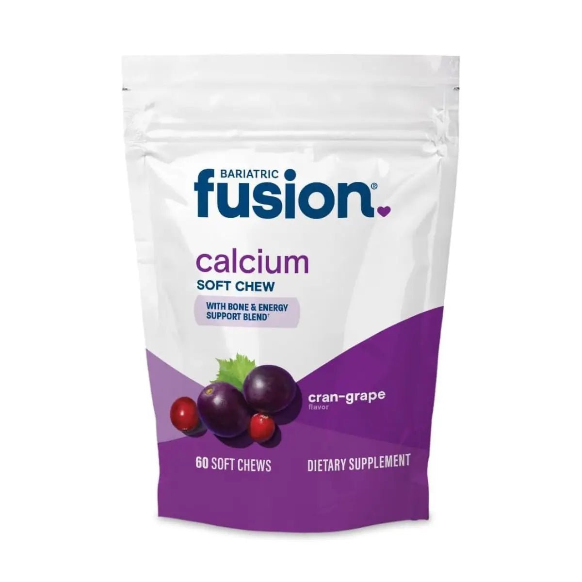 Bariatric Fusion Citrato de Calcio con Vitamina D3 60 Chews sabor Cran Grape - Hi Vitamins