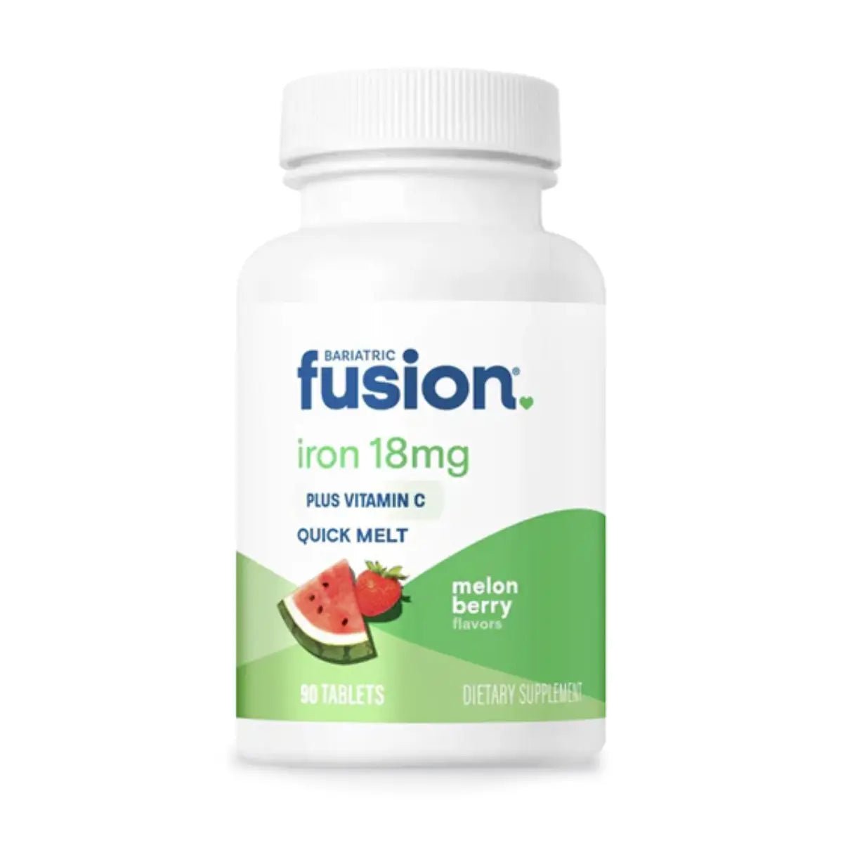 Bariatric Fusion Hierro 18 Mg + Vitamina C Sabor Sandía Fresa 90 Tabletas - Hi Vitamins