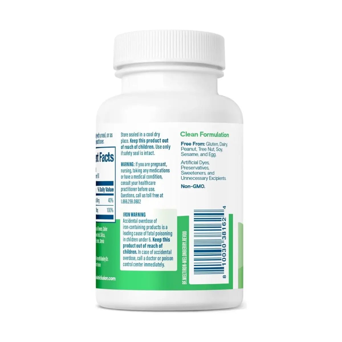 Bariatric Fusion Hierro 18 Mg + Vitamina C Sabor Sandía Fresa 90 Tabletas - Hi Vitamins