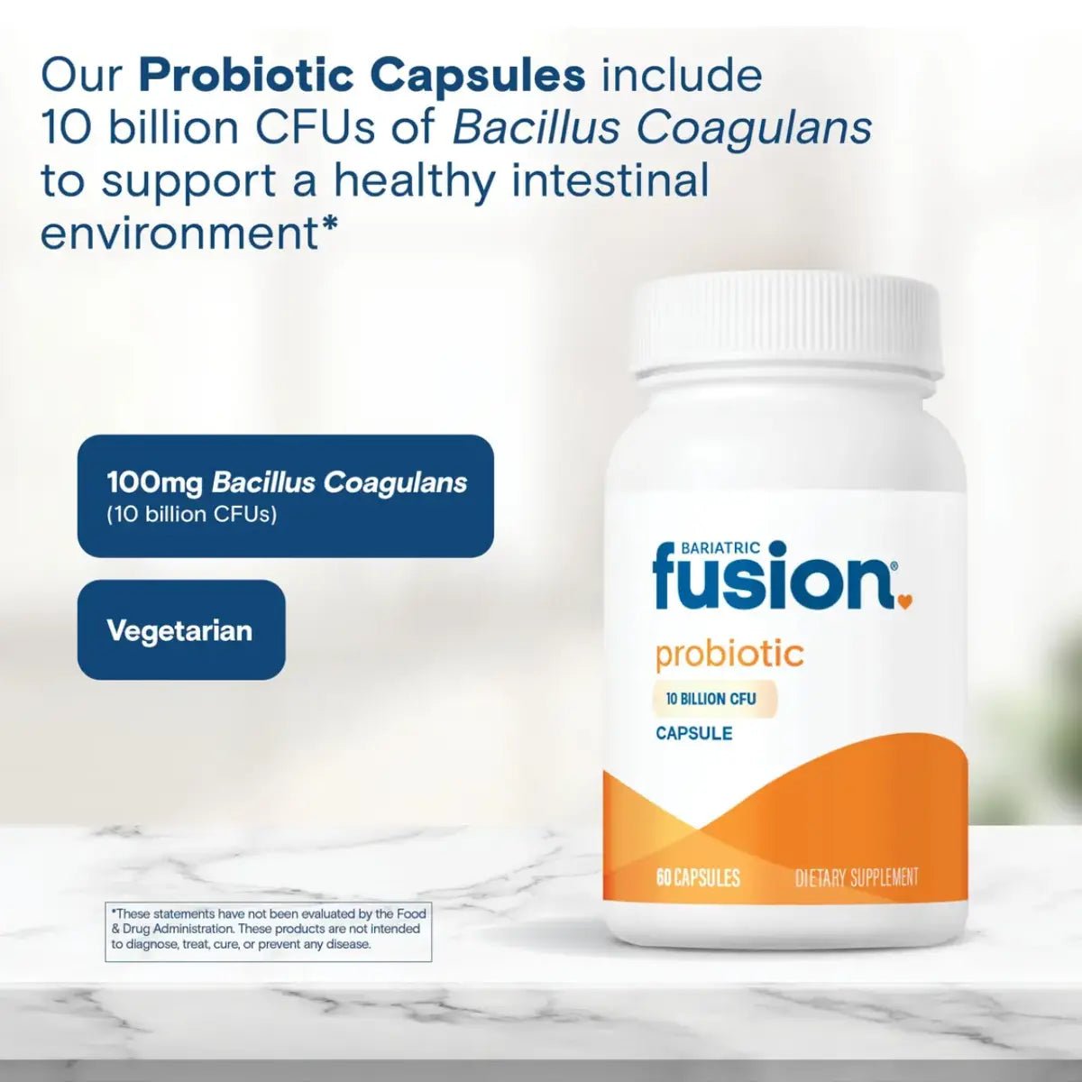 Bariatric Fusion Probiótico 10 Billion CFU 60 cápsulas - Hi Vitamins