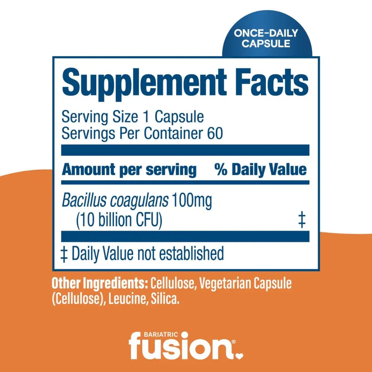 Bariatric Fusion Probiótico 10 Billion CFU 60 cápsulas - Hi Vitamins