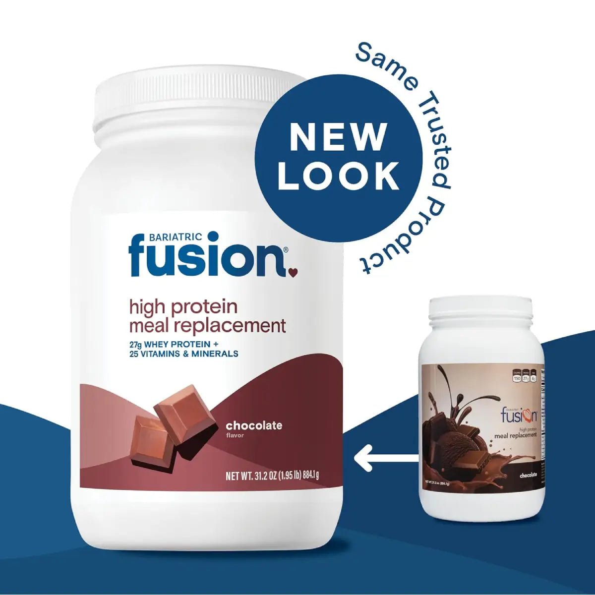 Bariatric Fusion Suplemento Alimenticio Alto en Proteína 884.1g sabor Chocolate - Hi Vitamins