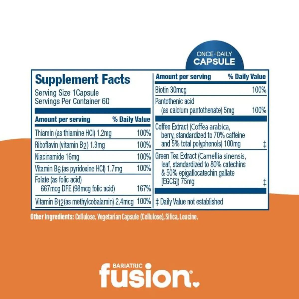 Bariatric Fusion® Apoyo Energético 60 Cápsulas - Hi Vitamins