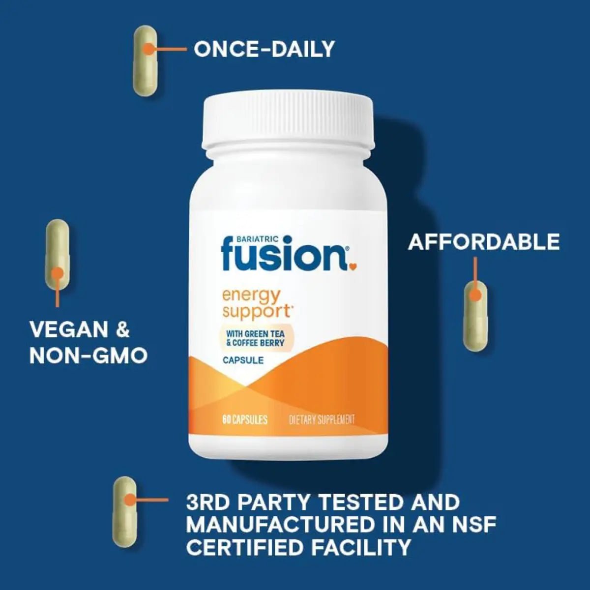 Bariatric Fusion® Apoyo Energético 60 Cápsulas - Hi Vitamins