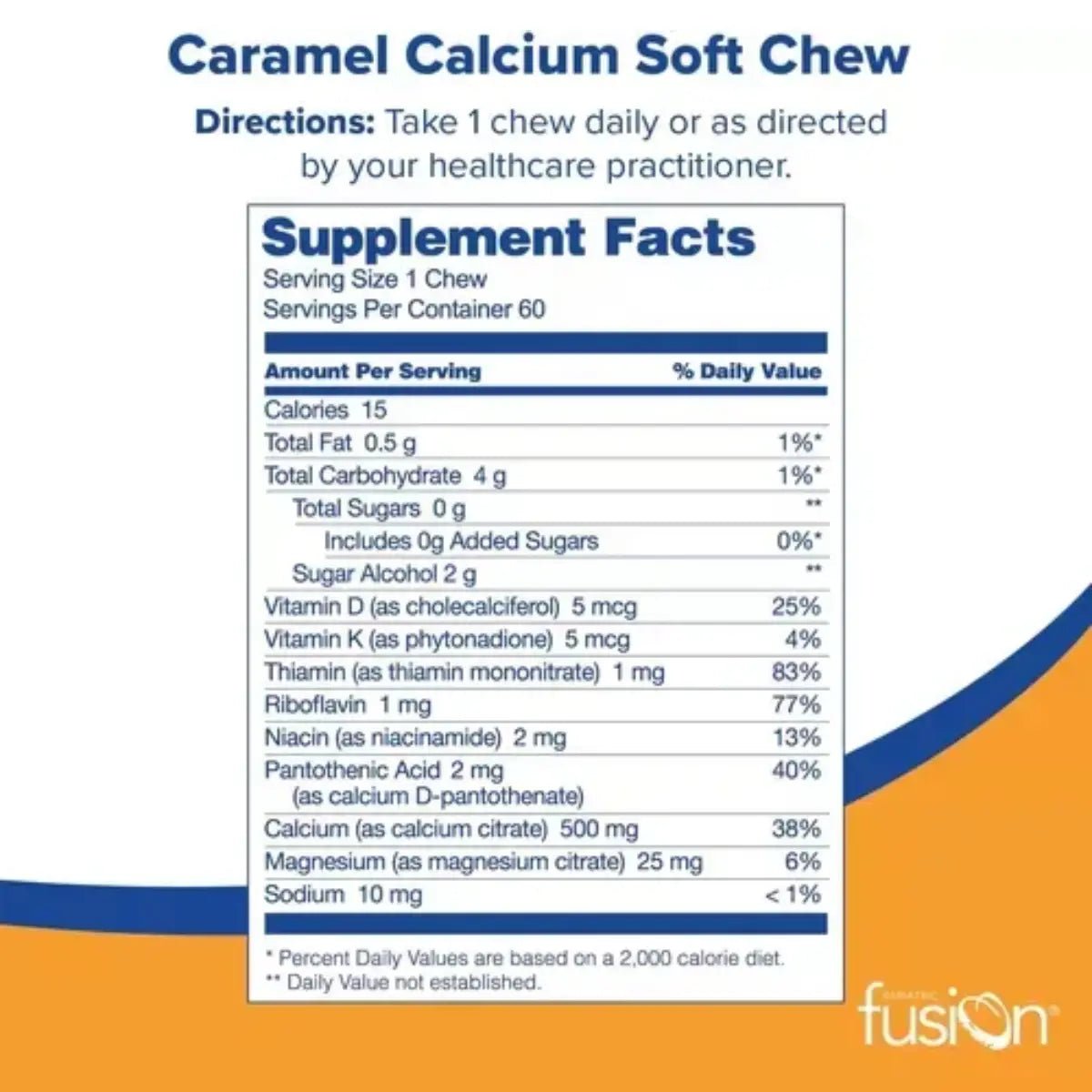 Bariatric Fusion® Bone Metabolic Sabor Caramelo 60 Soft Chews - Hi Vitamins