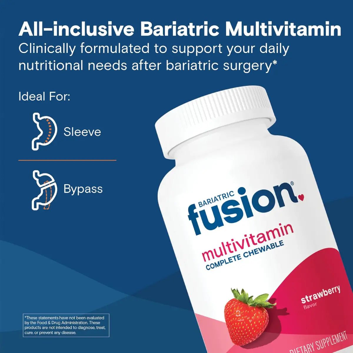 Bariatric Fusion® Complete Vitamin & Mineral 120 Tabletas Sabor Fresa - Hi Vitamins