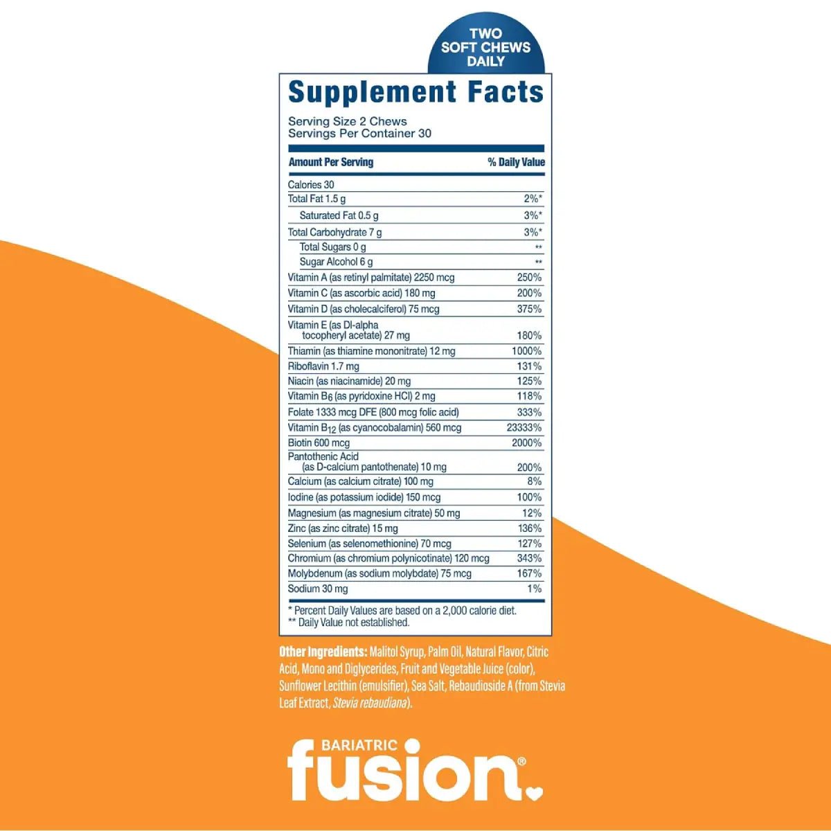 Bariatric Fusion® Multivitamínico 60 Masticables Sabor Frutos Tropicales - Hi Vitamins