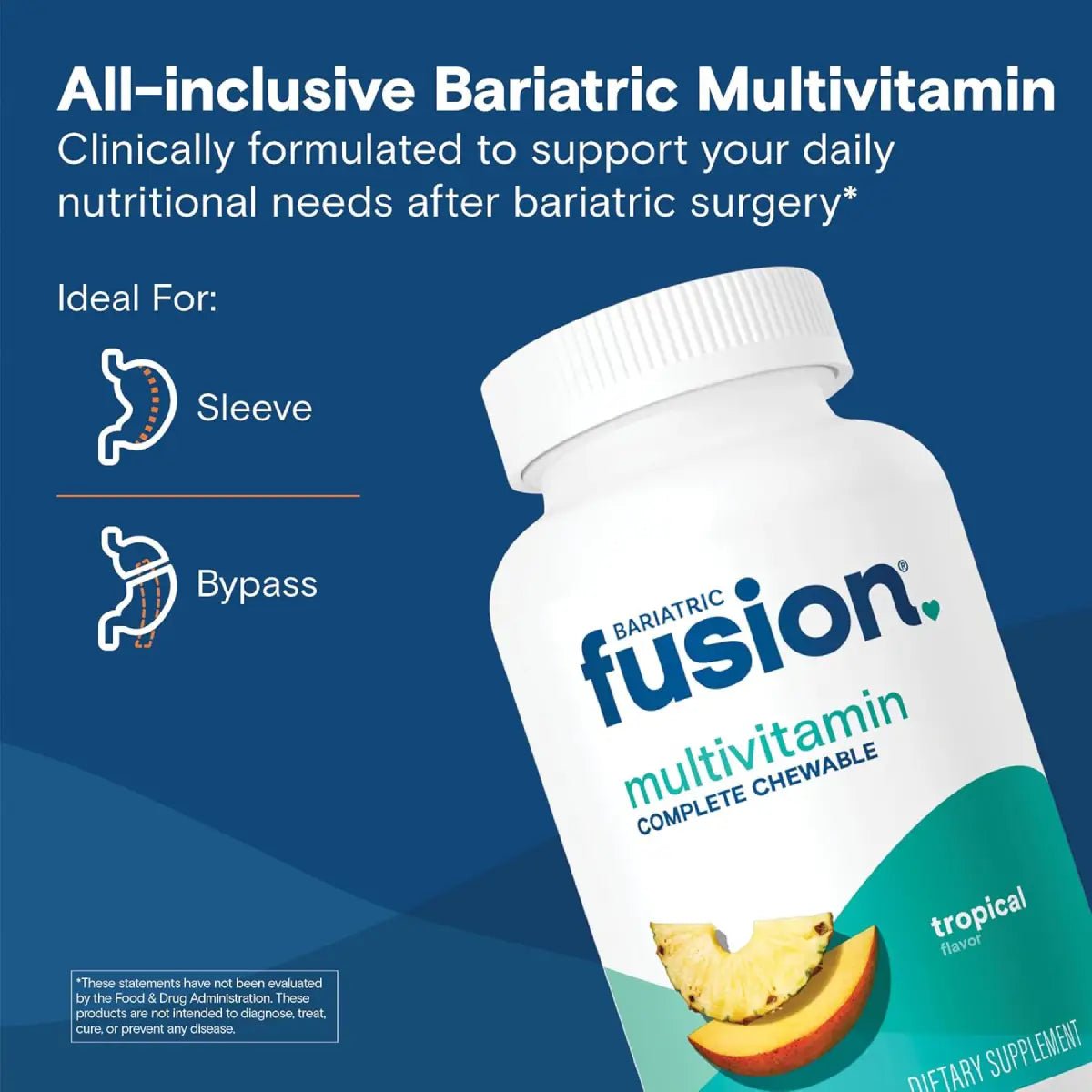 Bariatric Fusion® Multivitamínico Bariátrico Sabor Tropical 120 Tabletas - Hi Vitamins