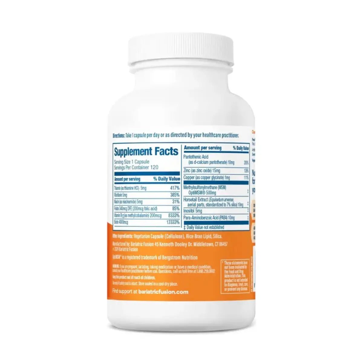 Bariatric Fusion® Hair, Skin & Nails Rejuvenecedor 60 Cápsulas - Hi Vitamins