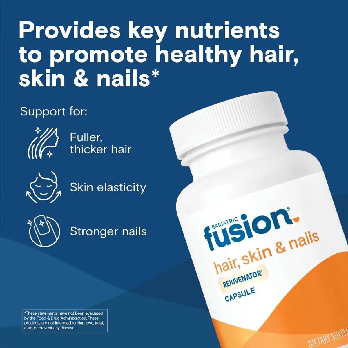 Bariatric Fusion® Hair, Skin & Nails Rejuvenecedor 60 Cápsulas - Hi Vitamins