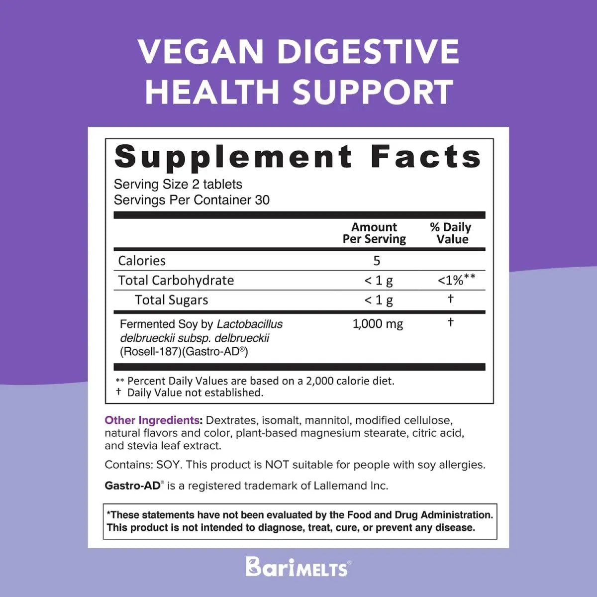 Barimelts Gastro Zen 60 Chewable Tabletas - Hi Vitamins