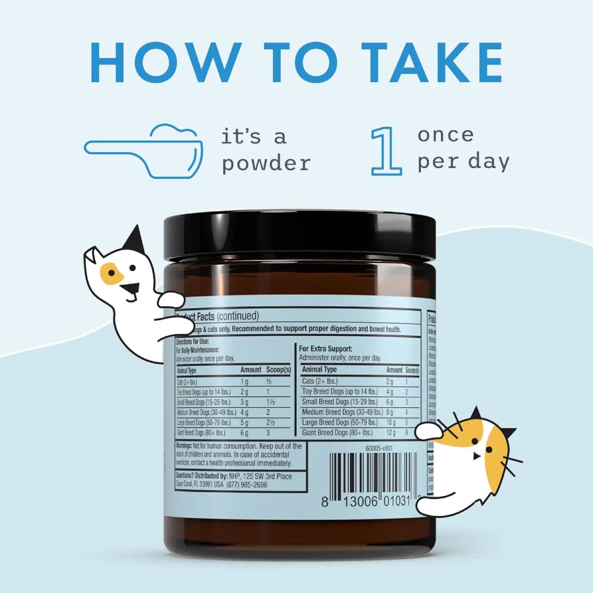 Bark & Whiskers Complete Probiotics para Mascotas 3.17 Oz 90 G - Hi Vitamins
