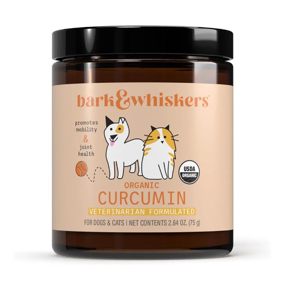 Bark & Whiskers Cúrcuma Orgánica para Mascotas 2.64 Oz 75 G - Hi Vitamins