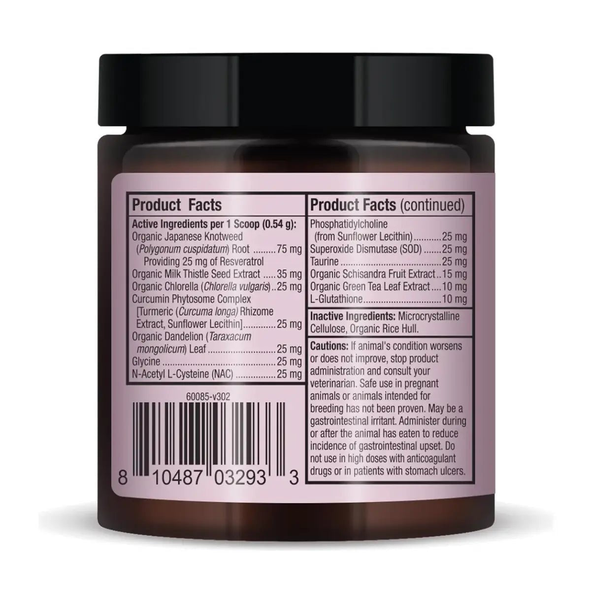 Bark & Whiskers Detox Support para Mascotas 1.8 Oz 52.3 G - Hi Vitamins