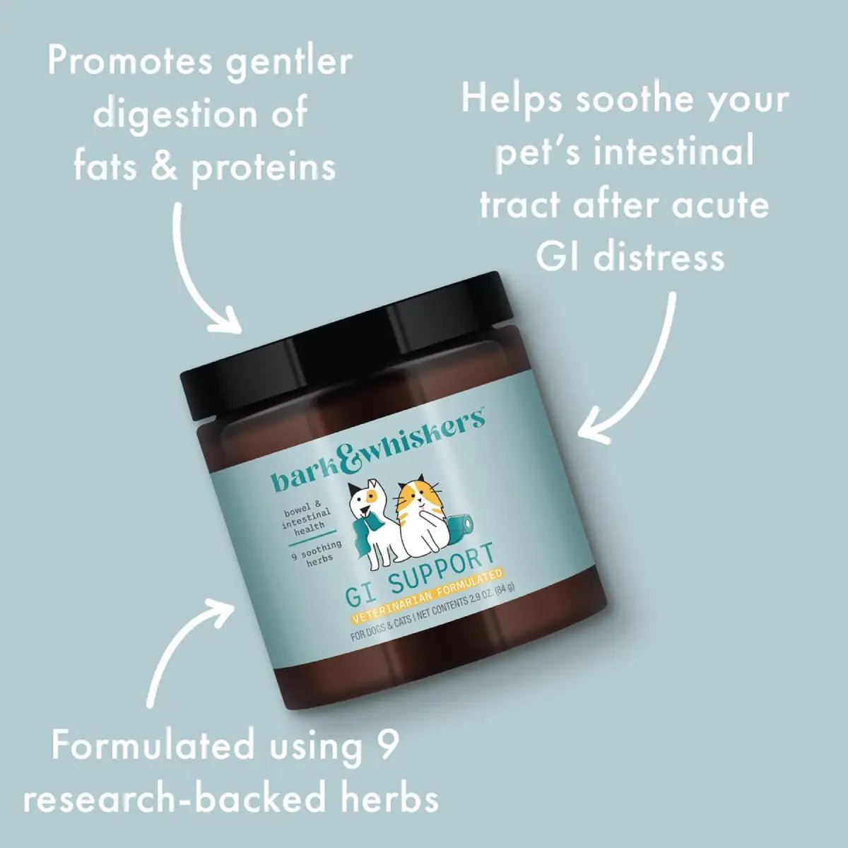 Bark & Whiskers GI Soporte para Mascotas 2.90 84 G - Hi Vitamins