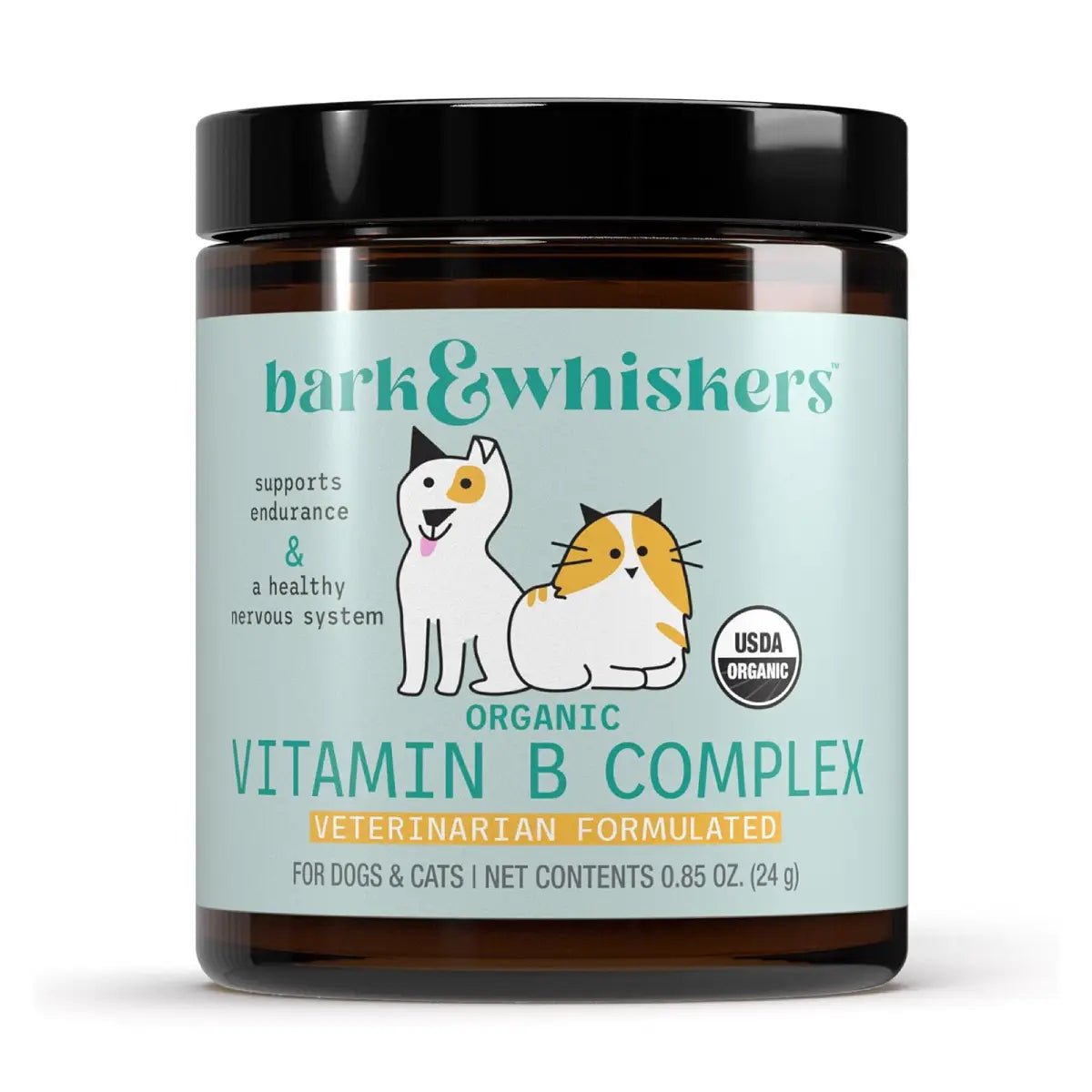 Bark & Whiskers Organic Vitamina B Complex para Mascotas 0.85 Oz 24 G - Hi Vitamins