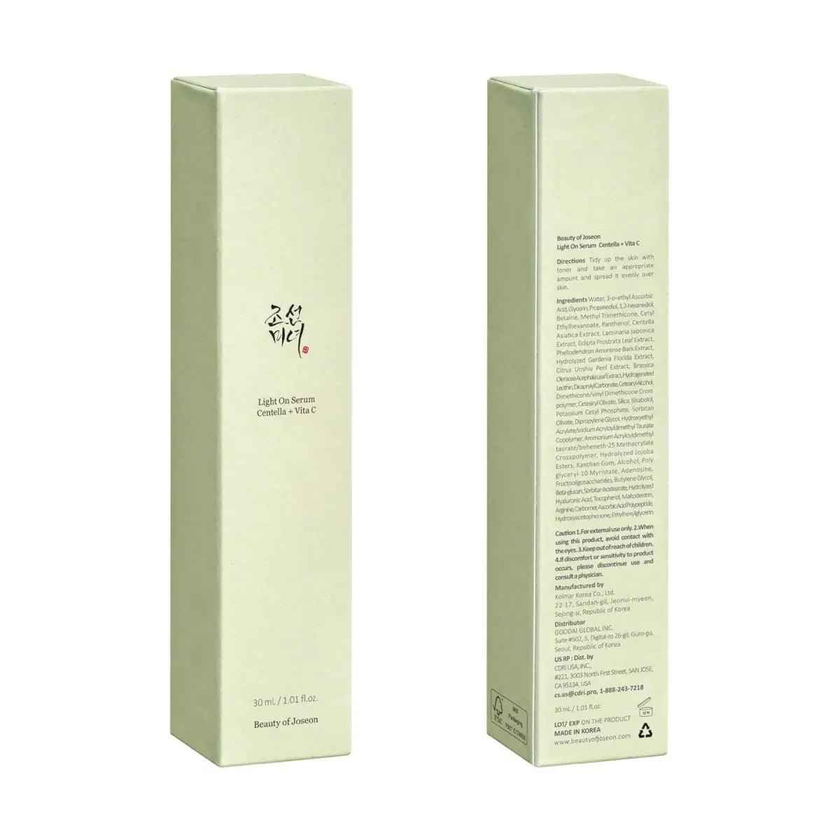 Beauty of Joseon Light On Serum Centella + Vitamina C 30 ml - Hi Vitamins
