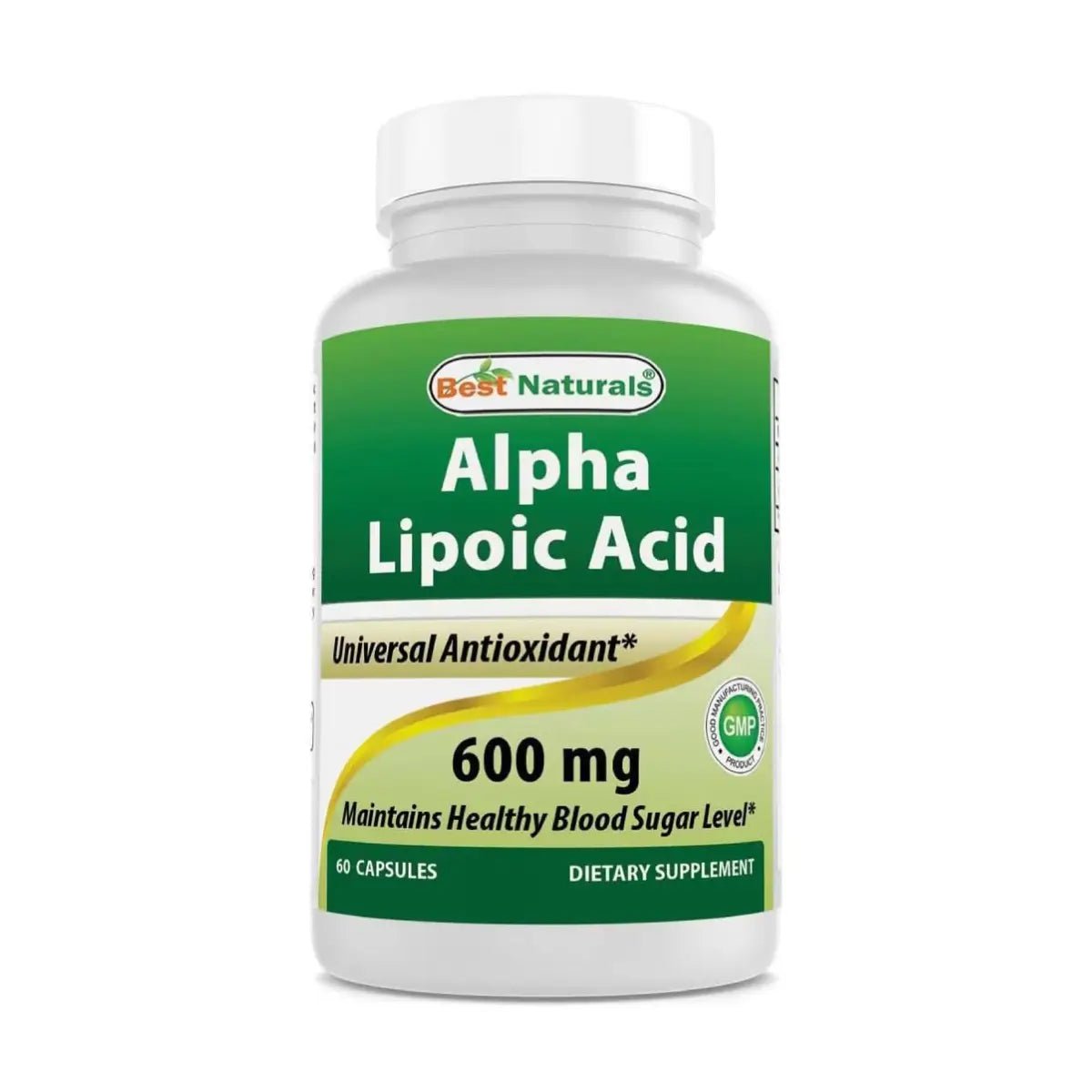 Best Naturals Ácido Alfa Lipoico 600 mg 60 cápsulas - Hi Vitamins