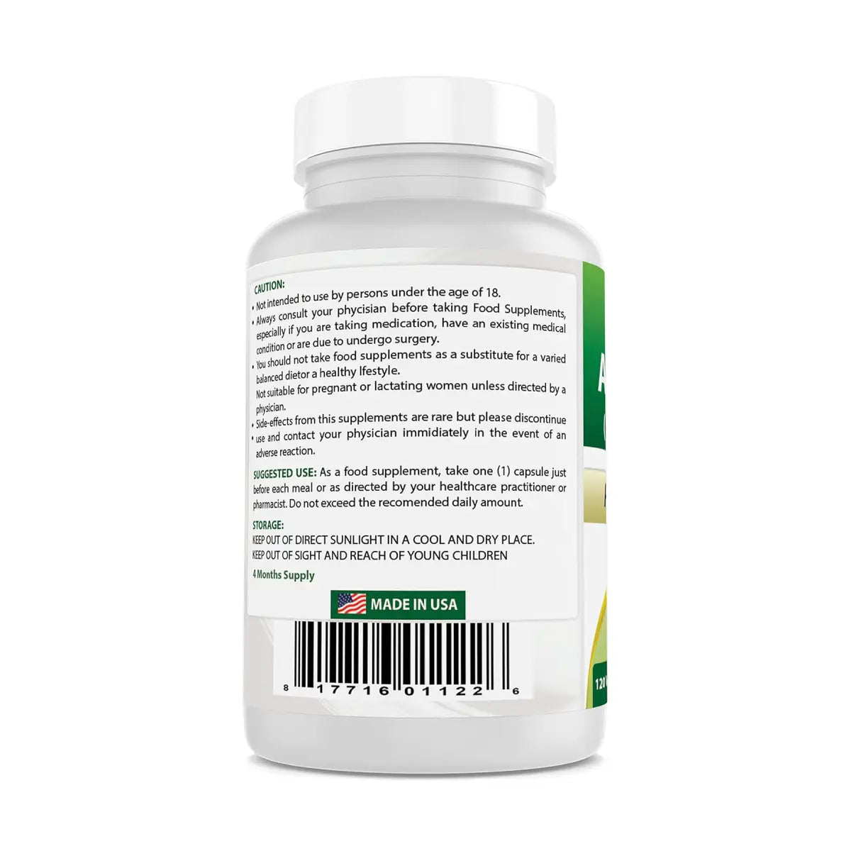 Best Naturals Ashwagandha 500 Mg 120 Cápsulas - Hi Vitamins