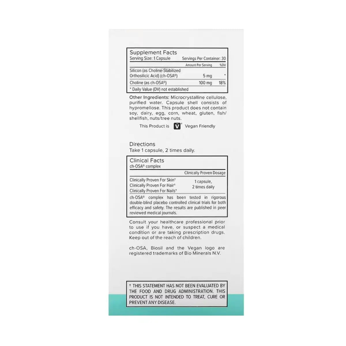 BioSil Generador de Colágeno 30 Cápsulas - Hi Vitamins