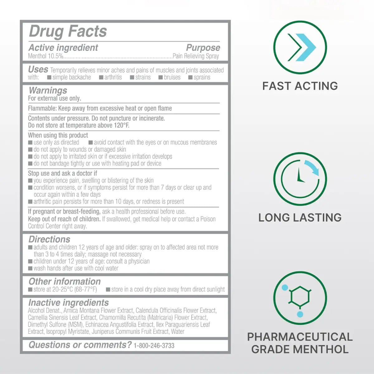 Biofreeze Professional Pain Relieving Spray 4 Oz - Hi Vitamins