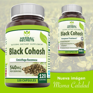 HERBAL SECRETS® BLACK COHOSH 540MG 120 CAPSULES