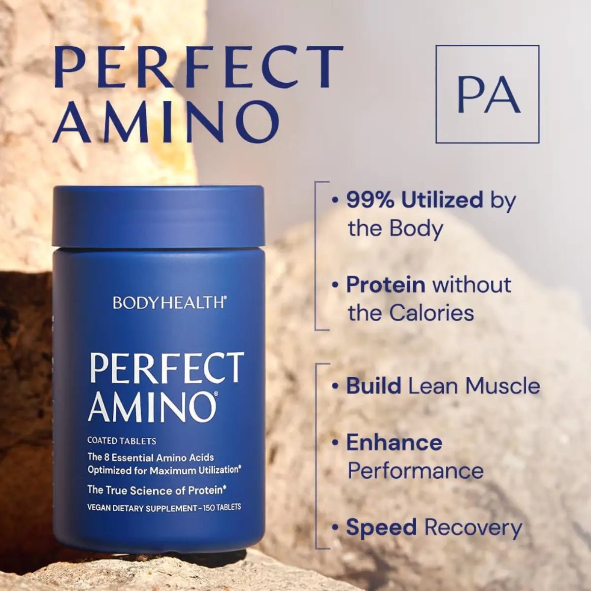 Body Health PerfectAmino 150 Tabletas Aminoácidos Esenciales - Hi Vitamins