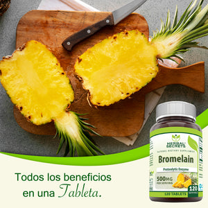 HERBAL SECRETS® BROMELAIN 500MG 120 TABLETS