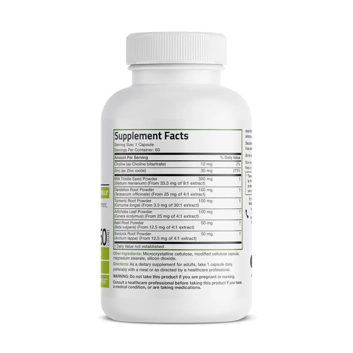 Bronson Apoyo en Desintoxicación de Hígado 60 Cápsulas - Hi Vitamins